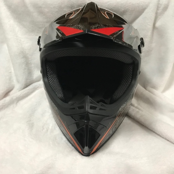 Senhill DOT Sebastian Tatan Mejia Motorcross Helmet Black Red Size Large - Picture 4 of 16